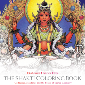 Cover of The Shakti Coloring Book by Ekabhumi Charles Ellik (2015, Sounds True).